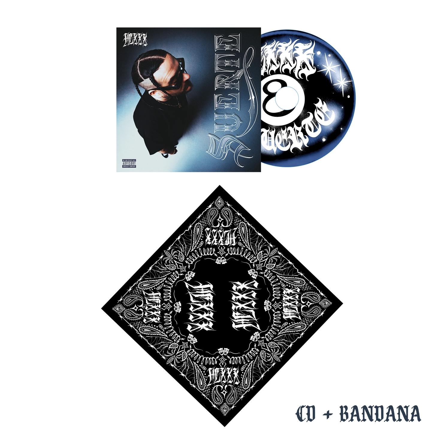 CD + BANDANA | "SUERTE" by HEXXX