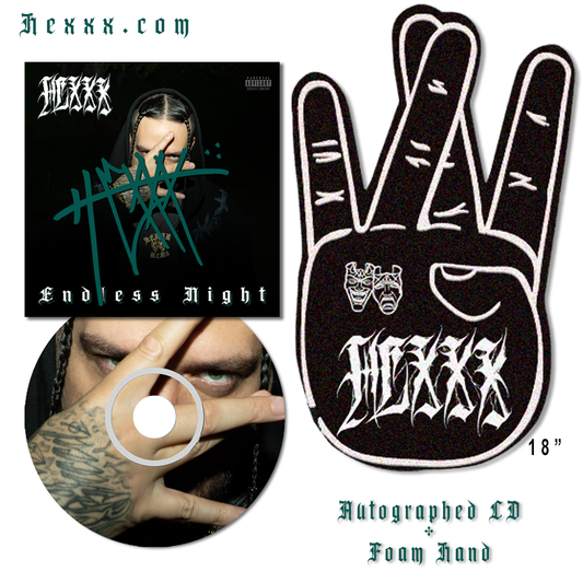 Bundle #1: CD + Foam Hand | "Endless Night" by HEXXX